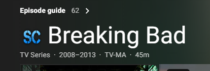 SickChill icon injected on IMDb